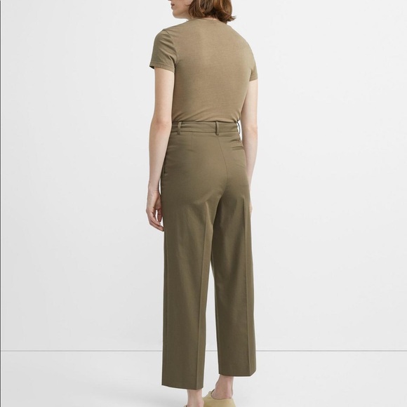Theory high waist straight pants in stretch chino - Picture 2 of 12